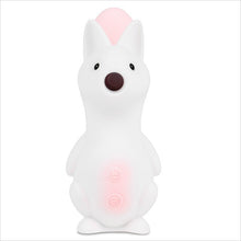 Stimulator clitoris B-SERIES Squirrel Smart Tail, în formă de veveriță, control prin aplicație, 7 funcții de vibrație, 7 tipuri de aspirație, încălzire, alb