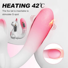Stimulator clitoris B-SERIES Squirrel Smart Tail, în formă de veveriță, control prin aplicație, 7 funcții de vibrație, 7 tipuri de aspirație, încălzire, alb