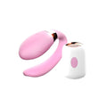 Vibrator B-SERIES V-Vibe, pentru stimularea clitorisului și punctului G, 7 funcții de vibrații, control prin telecomandă, roz