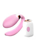 Vibrator B-SERIES V-Vibe, pentru stimularea clitorisului și punctului G, 7 funcții de vibrații, control prin telecomandă, roz