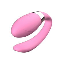 Vibrator B-SERIES V-Vibe, pentru stimularea clitorisului și punctului G, 7 funcții de vibrații, control prin telecomandă, roz