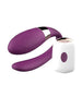 Vibrator B-SERIES V-Vibe, pentru stimularea clitorisului și punctului G, 7 funcții de vibrații, control prin telecomandă, mov