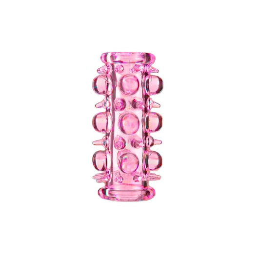 Manșon pentru penis B-SERIES, pentru stimulare intensă și îngroșare, lungime 7 cm, culoare roz (67-00012)