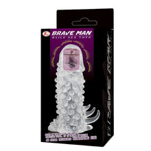 Manson BAILE - BRAVE MAN, pentru extensia penisului, cu vibratie, silicon, transparent