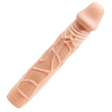Vibrator realist BAILE Barbara Bob, din TPR moale, funcții multiple de vibrație, lungime 22.5 cm, culoarea pielii