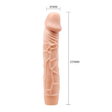 Vibrator realist BAILE Barbara Bob, din TPR moale, funcții multiple de vibrație, lungime 22.5 cm, culoarea pielii