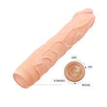 Vibrator realist BAILE Barbara Bob, din TPR moale, funcții multiple de vibrație, lungime 22.5 cm, culoarea pielii