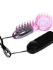 Inel vibrator pentru penis BAILE Couples Collection, control prin telecomandă cu fir, diametru 2 cm, roz transparent