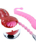 Vibrator BAILE Rolling Fun II, în formă de roată, pentru clitoris și punctul G, funcție de simulare sex oral, 6 funcții de rotație, roz