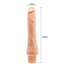 Vibrator realist BAILE Barbara Dryad, funcții multiple de vibrație, lungime 25 cm, culoarea pielii