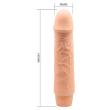 Vibrator realist BAILE Barbara Jeff, funcții multiple de vibrație, lungime 19.5 cm, culoarea pielii
