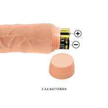 Vibrator realist BAILE Barbara Jeff, funcții multiple de vibrație, lungime 19.5 cm, culoarea pielii
