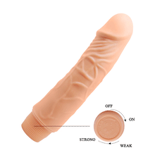 Vibrator realist BAILE Barbara Jeff, funcții multiple de vibrație, lungime 19.5 cm, culoarea pielii