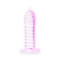 Manșon pentru penis BAILE Penis Sleeve, pentru stimulare intensă și îngroșare, lungime 14 cm, din silicon, roz