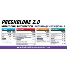 Set capsule BALKAN PHARMACEUTICALS Pregnolone 2.0, cu 4 tipuri de formule pentru testosteron, energie și potență, 120 capsule