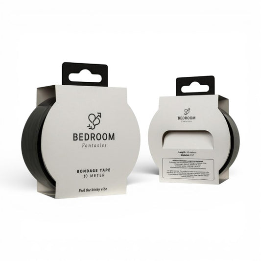 Bandă BEDROOM FANTASIES Bondage Tape, pentru jocuri erotice BDSM, nelipicioasă, lungime 20 m, culoare negru