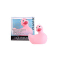 Aparat de masaj BIG TEAZE TOYS I Rub My Duckie Classic, pentru corp și zonele intime, 7 funcții de vibrație, rezistent la apă, roz