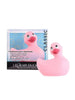Aparat de masaj BIG TEAZE TOYS I Rub My Duckie Classic, pentru corp și zonele intime, 7 funcții de vibrație, rezistent la apă, roz