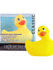 Aparat de masaj BIG TEAZE TOYS I Rub My Duckie Classic, pentru corp și zonele intime, 7 funcții de vibrație, rezistent la apă, galben
