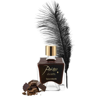 Vopsea de corp comestibilă BIJOUX INDISCRETS Poême Dark Chocolate, cu gust de ciocolată neagră, 50 gr