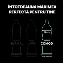 Prezervative BILLY BOY Feel Intensive, din latex natural, lubrifiate și rezistente, diametru 55-62 mm, culoare transparent, 10 buc