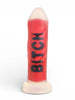 Dildo XR BRANDS Bitch, compatibil cu hamuri strap-on, din silicon premium, culoare roșu, 18.5 cm
