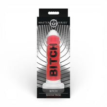 Dildo XR BRANDS Bitch, compatibil cu hamuri strap-on, din silicon premium, culoare roșu, 18.5 cm