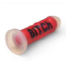 Dildo XR BRANDS Bitch, compatibil cu hamuri strap-on, din silicon premium, culoare roșu, 18.5 cm