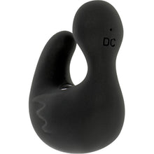 Vibrator pentru deget BLACK & SILVER Ducky Vibrating Thimble, în formă de rățușcă, cu 11 funcții de vibrație, negru