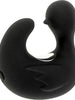 Vibrator pentru deget BLACK & SILVER Ducky Vibrating Thimble, în formă de rățușcă, cu 11 funcții de vibrație, negru