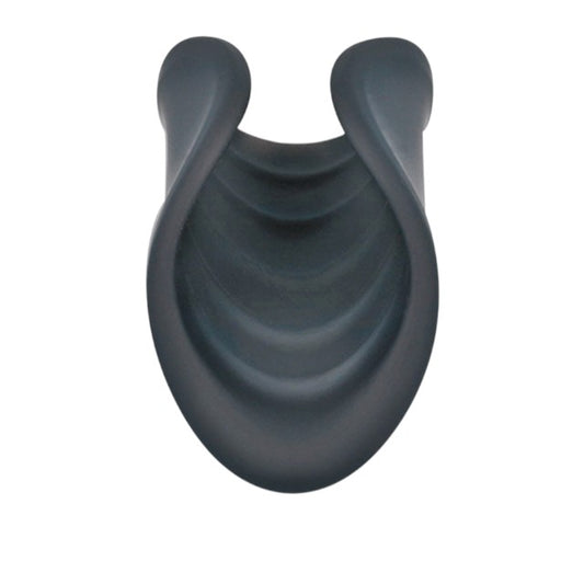 Masturbator automat BLACK & SILVER Winki, din silicon, 10 funcții de vibrație, rezistent la apă, lungime 20.5 cm, negru