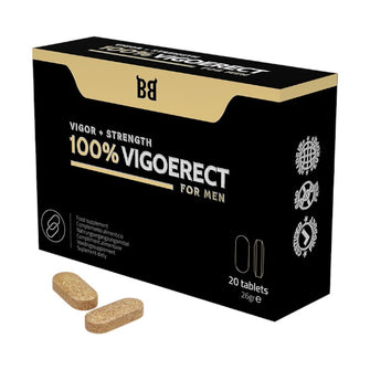 Capsule BLACK BULL 100% Vigoerect, pentru erecții puternice, libido și performanțe sexuale îmbunătățite, 20 buc (PTS)