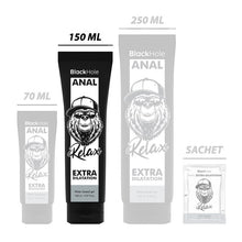 Lubrifiant anal BLACK HOLE - Extra Dilatation, textură groasă, relaxant, pe bază de apă, 150 ml