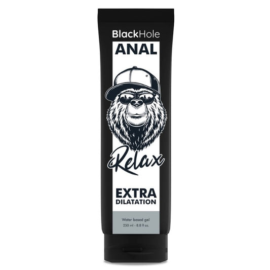 Lubrifiant anal BLACK HOLE - Extra Dilatation, textură groasă, relaxant, pe bază de apă, 250 ml