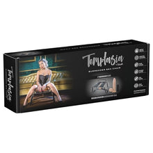 Scaun pentru sex BLUSH Temptasia Surrender Sex Chair, mobilier erotic pentru poziții sexuale, cu dildo vibrator inclus, negru