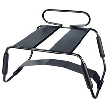 Scaun pentru sex BLUSH Temptasia Surrender Sex Chair, mobilier erotic pentru poziții sexuale, cu dildo vibrator inclus, negru