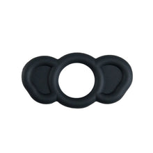 Set 3 inele pentru penis B SERIES POWER Elephant Rings, pentru stimularea erectiei, din silicon, negru, diametre 18 mm / 23 mm / 26mm