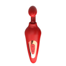 Vibrator BSeries - Merfi, pentru stimularea interna si clitoridiana, 10 fuctii de vibratie, 17.8 cm ,rosu