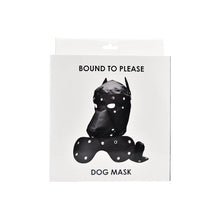 Cagula Bound to Please - Dog Mask, pentru jocuri erotice BDSM, Negru N12240