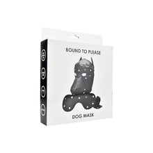 Cagula Bound to Please - Dog Mask, pentru jocuri erotice BDSM, Negru N12240