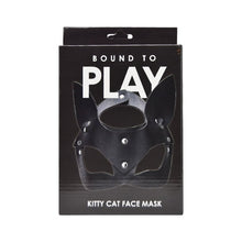 Masca Bound To Play - Kitty Cat Face Mask, pentru jocuri erotice in cuplu, neagra N12283