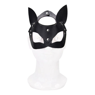 Masca Bound To Play - Kitty Cat Face Mask, pentru jocuri erotice in cuplu, neagra N12283