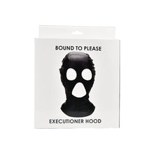 Cagula Bound to Please - Executioner Hood, pentru jocuri erotice BDSM, Neagra N12241