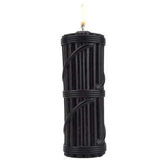 Lumanare Bound to Play - Hot Wax Candle, pentru jocuri erotice BDSM, Neagra