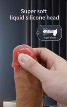 Dildo realistic PRETTY LOVE Curtis, cu testicule și ventuză, material moale și flexibil, lungime inserabilă 12.5 cm, diametru 4.2 cm, culoare naturală