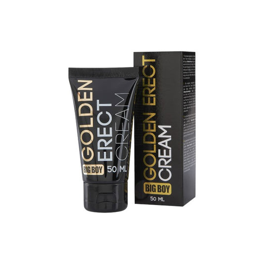 Cremă BIG BOY Golden Erect, susține erecțiile ferme și de durată, cu Ginkgo Biloba, ulei de Jojoba și extract de arnică, 50 ml