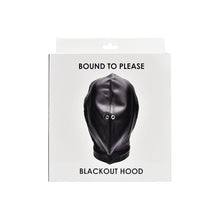 Cagula Bound To Please - Blackout Hood, pentru jocuri erotice BDSM, Neagra N12243