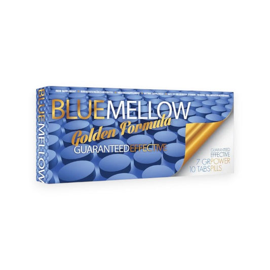 Capsule PHARMQUESTS Blue Mellow, pentru erecții puternice și de durată, cu ginseng Panax, L-arginină și rădăcină de ashwagandha, 10 capsule
