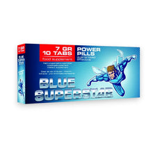 Capsule PHARMQUESTS Blue Superstar, pentru erecții puternice și de durată, cu ginseng siberian, L-arginină și rădăcină de ashwagandha, 10 capsule