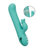 Vibrator rabbit CALEXOTICS Bel Air Bombshell, pentru stimularea clitorisului și punctului G, 3 funcții de rotație, 10 funcții de vibrație, verde turcoaz